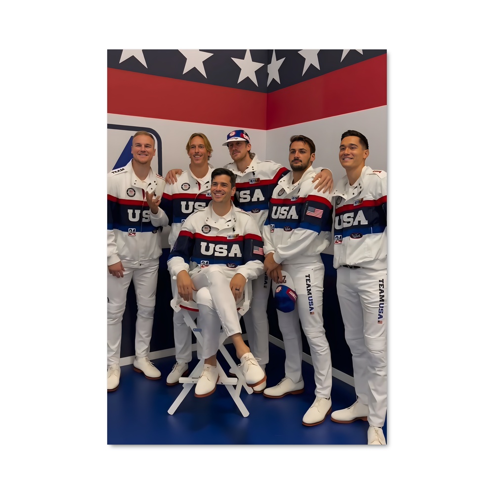 Poster Team USA Beach Vibes